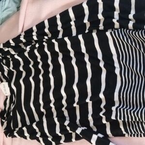 Black and white striped shirt long sleeve
